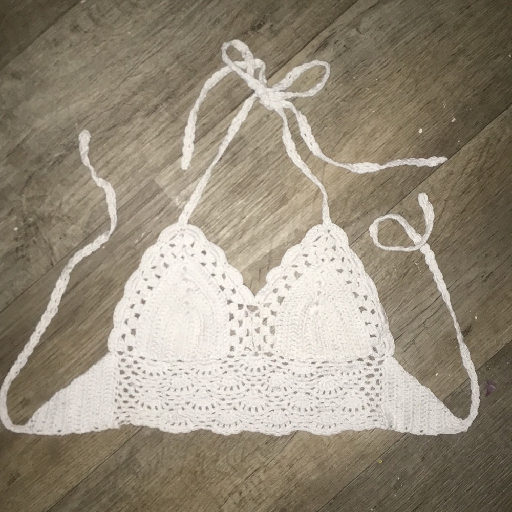 crocheted bralette